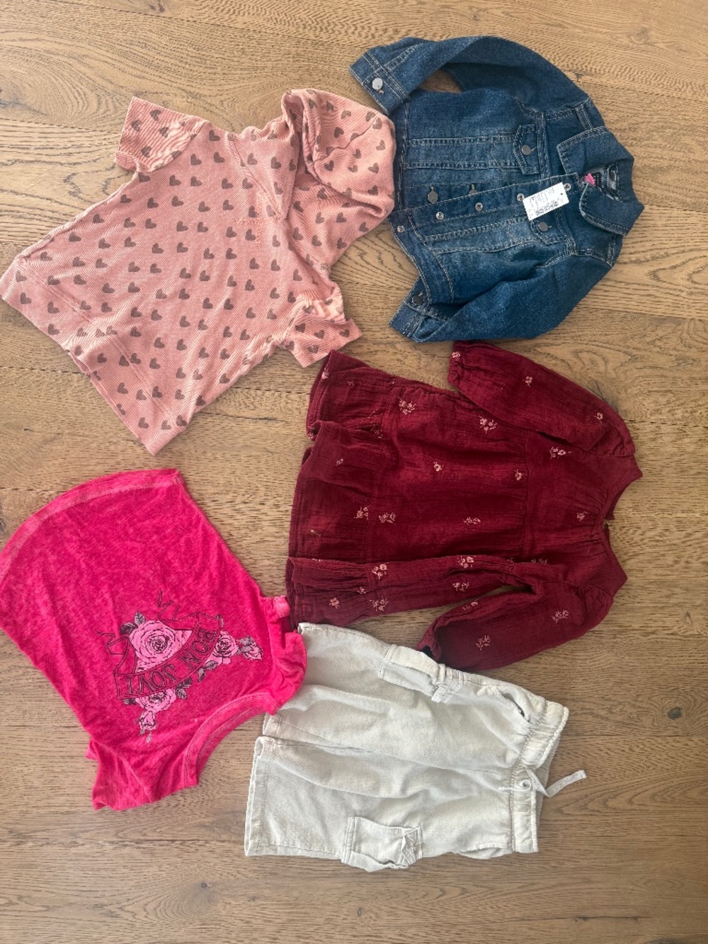 Girls 3t Bundle Lot Kate Quinn Cat Jack Dress Jean Jacket Bonjovi Hearts